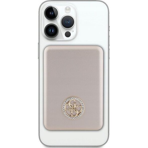 Powerbank Guess Guess Powerbank indukcyjny 5W GUPBM3AL4DMD 3000mAh złoty/gold MagSafe 4G Strassed Metal Logo