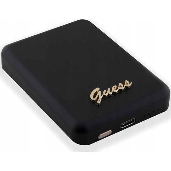 Powerbank Guess Guess Powerbank indukcyjny 5W GUPBM3ALGSGK 3000mAh czarny/black MagSafe Metal Script Logo