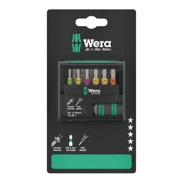 Zestaw narzędzi Wera ZESTAW BITÃW BIT-CHECK 12 WOOD TX HF 1 SB, 12CZ