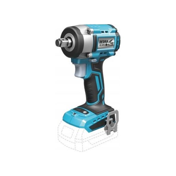 Klucz udarowy Dedra KLUCZ UDAROWY AKU. BEZSZCZOTKOWY 1/2'' 350NM 18V SAS+