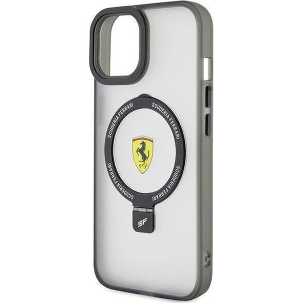 Ferrari Ferrari FEHMP15SUSCAH iPhone 15 / 14 / 13 6.1" transparent hardcase Ring Stand 2023 Collection MagSafe