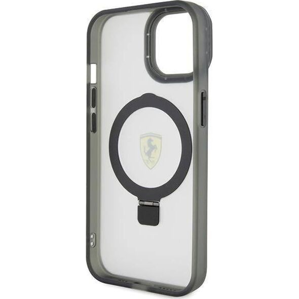 Ferrari Ferrari FEHMP15SUSCAH iPhone 15 / 14 / 13 6.1" transparent hardcase Ring Stand 2023 Collection MagSafe