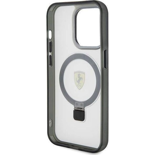 Ferrari Ferrari FEHMP15LUSCAH iPhone 15 Pro 6.1" transparent hardcase Ring Stand 2023 Collection MagSafe