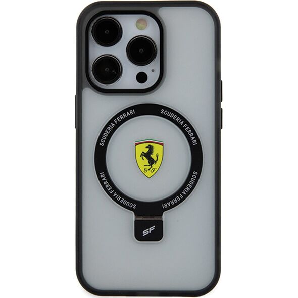 Ferrari Ferrari FEHMP15LUSCAH iPhone 15 Pro 6.1" transparent hardcase Ring Stand 2023 Collection MagSafe
