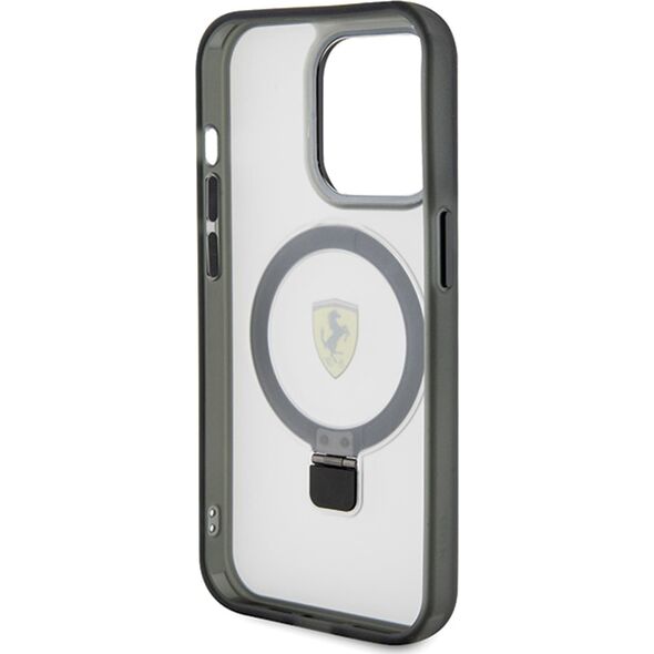 Ferrari Ferrari FEHMP15LUSCAH iPhone 15 Pro 6.1" transparent hardcase Ring Stand 2023 Collection MagSafe