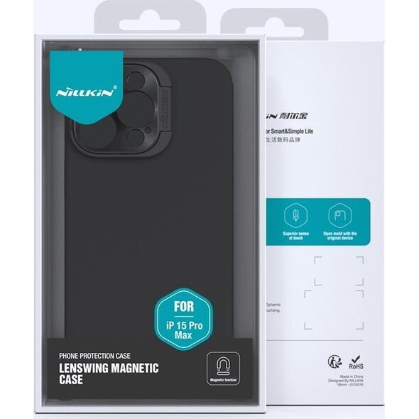 Nillkin Etui Nillkin Lenswing Magnetic Apple iPhone 15 Pro Max Black/Czarny