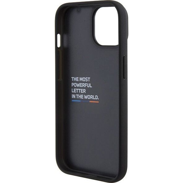 BMW Etui BMW BMHCP15S22PTDK Apple iPhone 15 Leather Stamp Tricolor czarny/black