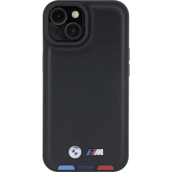 BMW Etui BMW BMHCP15S22PTDK Apple iPhone 15 Leather Stamp Tricolor czarny/black