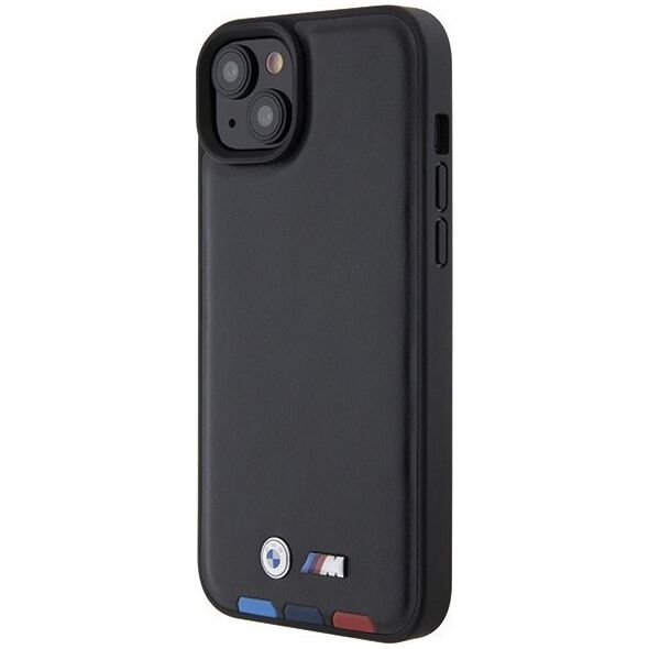 BMW Etui BMW BMHCP15M22PTDK Apple iPhone 15 Plus / 14 Plus Leather Stamp Tricolor czarny/black
