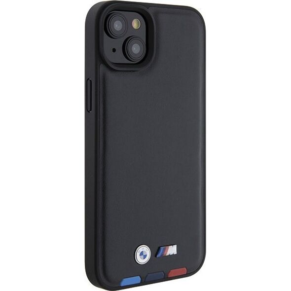 BMW Etui BMW BMHCP15M22PTDK Apple iPhone 15 Plus / 14 Plus Leather Stamp Tricolor czarny/black
