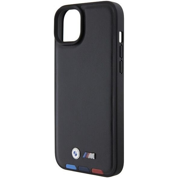 BMW Etui BMW BMHCP15M22PTDK Apple iPhone 15 Plus / 14 Plus Leather Stamp Tricolor czarny/black