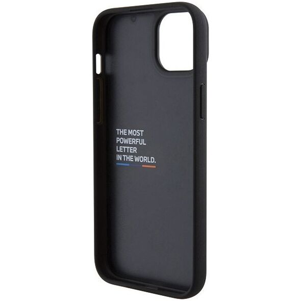 BMW Etui BMW BMHCP15M22PTDK Apple iPhone 15 Plus / 14 Plus Leather Stamp Tricolor czarny/black
