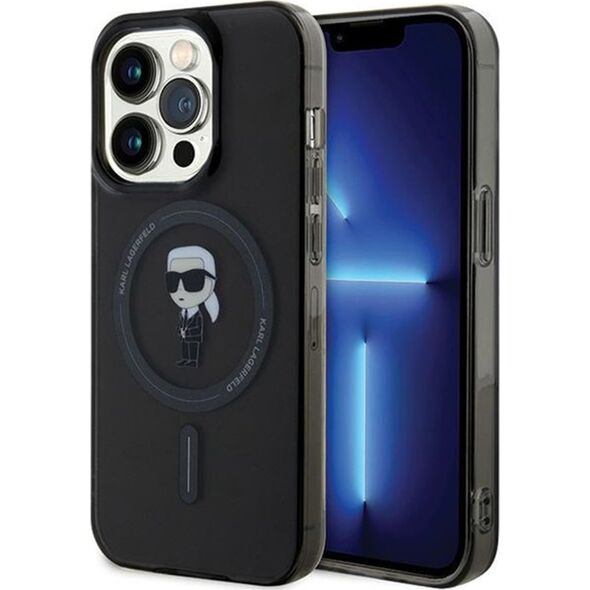 Karl Lagerfeld Karl Lagerfeld KLHMP14XHFCKNOK iPhone 14 Pro Max 6.7" czarny/black hardcase IML Ikonik MagSafe