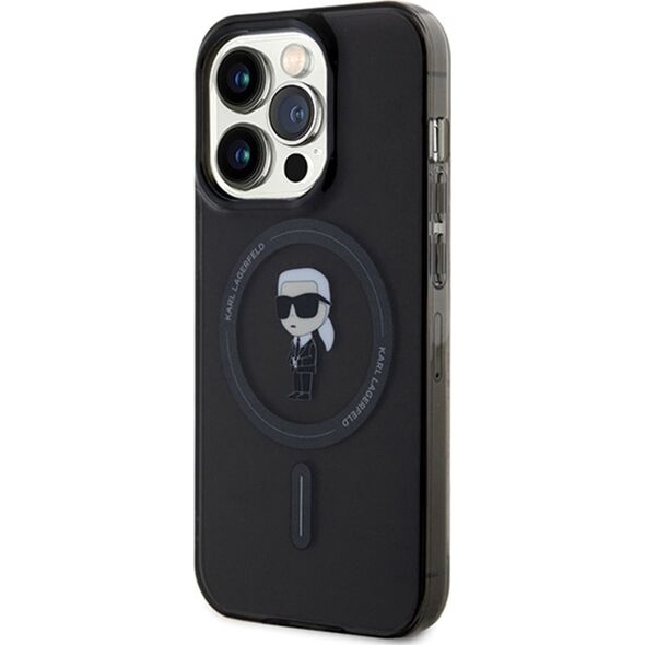 Karl Lagerfeld Karl Lagerfeld KLHMP14XHFCKNOK iPhone 14 Pro Max 6.7" czarny/black hardcase IML Ikonik MagSafe
