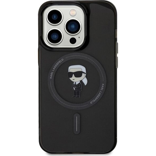 Karl Lagerfeld Karl Lagerfeld KLHMP14XHFCKNOK iPhone 14 Pro Max 6.7" czarny/black hardcase IML Ikonik MagSafe