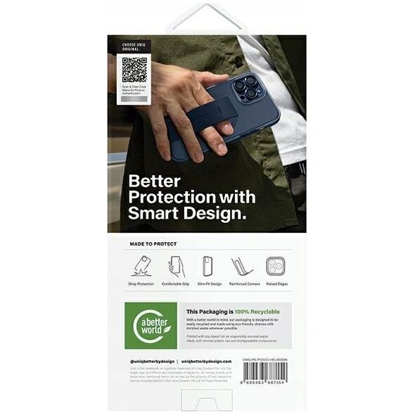 Uniq UNIQ etui Heldro Mag iPhone 15 Pro Max 6.7" Magclick Charging czarny/vapour smoke