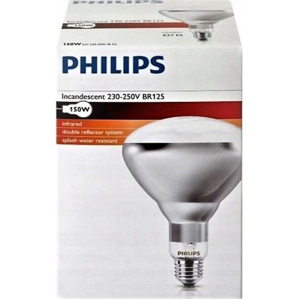 Philips Philips infrared lamp BR125 IR 150W E27 230-250V CL