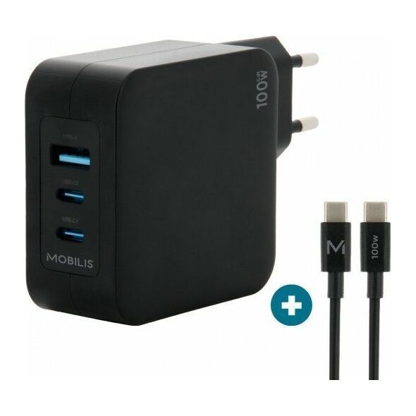 Ładowarka Mobilis WALL CHARGER - 100 W - 2 USB C