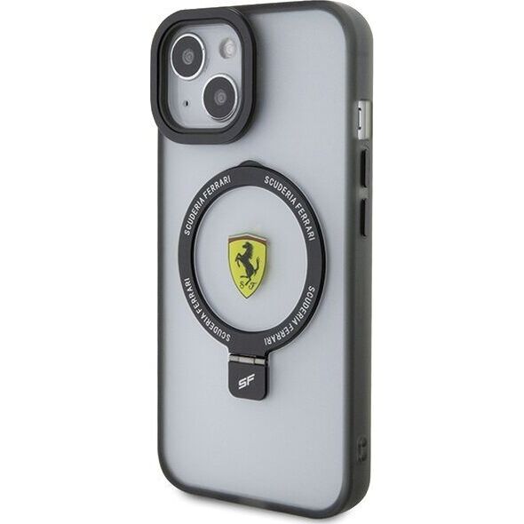 Ferrari Ferrari FEHMP15MUSCAH iPhone 15 Plus / 14 Plus 6.7" transparent hardcase Ring Stand 2023 Collection MagSafe