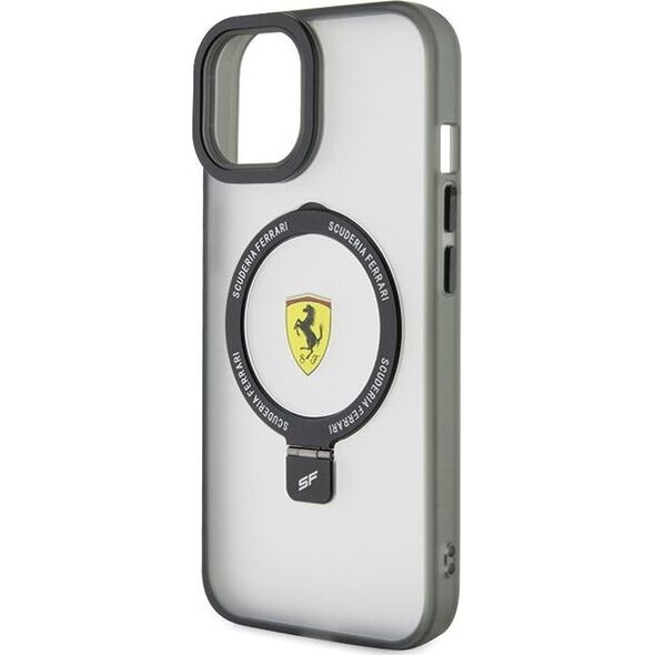 Ferrari Ferrari FEHMP15MUSCAH iPhone 15 Plus / 14 Plus 6.7" transparent hardcase Ring Stand 2023 Collection MagSafe