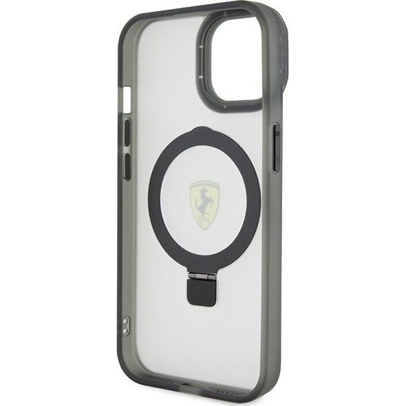 Ferrari Ferrari FEHMP15MUSCAH iPhone 15 Plus / 14 Plus 6.7" transparent hardcase Ring Stand 2023 Collection MagSafe
