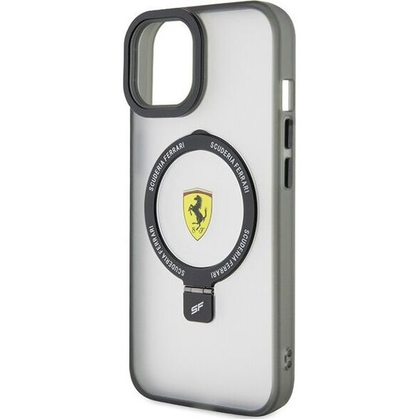 Ferrari Ferrari FEHMP15MUSCAK iPhone 15 Plus / 14 Plus 6.7" czarny/black hardcase Ring Stand 2023 Collection MagSafe