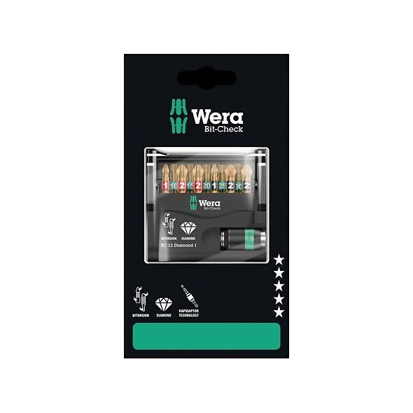 Zestaw narzędzi Wera ZESTAW BITÃW BIT-CHECK 12 DIAMOND 1 SB, 12 CZ.