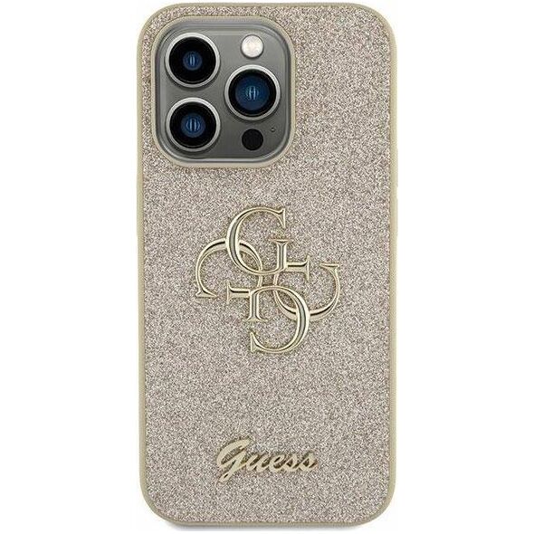 Guess Etui Guess GUHCS23FEHG4SGD Samsung Galaxy S23 FE hardcase Glitter Script Big 4G złoty/gold