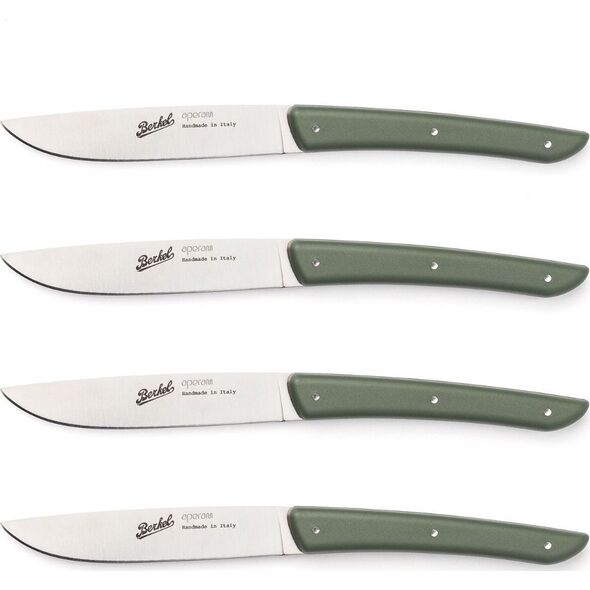 Berkel Berkel steak knife set 4-pcs. Color green