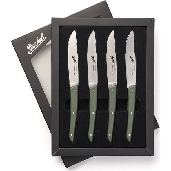 Berkel Berkel steak knife set 4-pcs. Color green