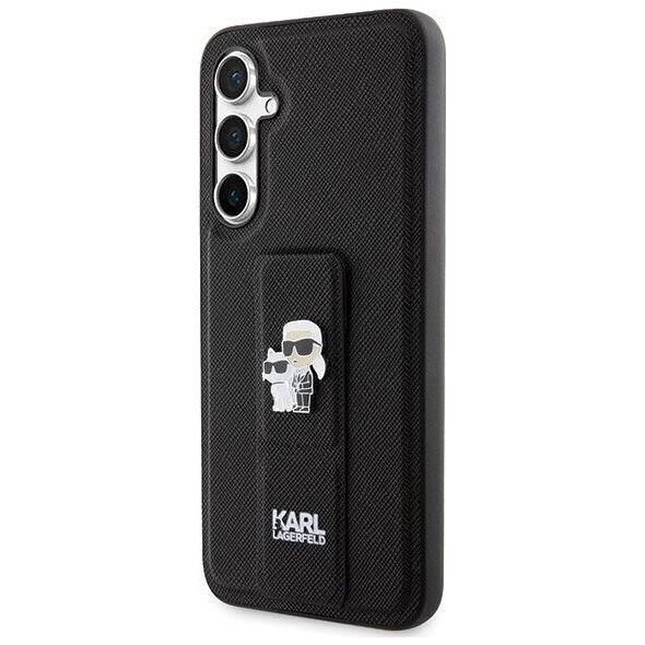 Karl Lagerfeld Karl Lagerfeld KLHCS23FEGSAKCPK S23 FE S711 czarny/black hardcase Gripstand Saffiano Karl&Choupette Pins NoSize