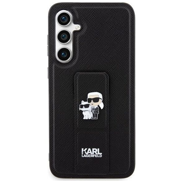 Karl Lagerfeld Karl Lagerfeld KLHCS23FEGSAKCPK S23 FE S711 czarny/black hardcase Gripstand Saffiano Karl&Choupette Pins NoSize