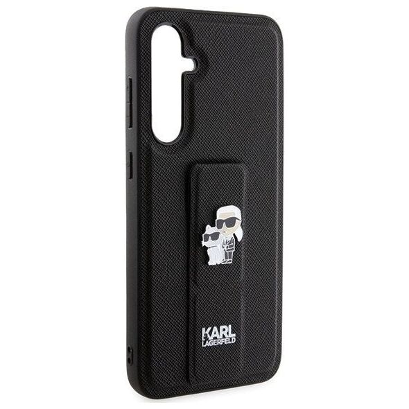 Karl Lagerfeld Karl Lagerfeld KLHCS23FEGSAKCPK S23 FE S711 czarny/black hardcase Gripstand Saffiano Karl&Choupette Pins NoSize