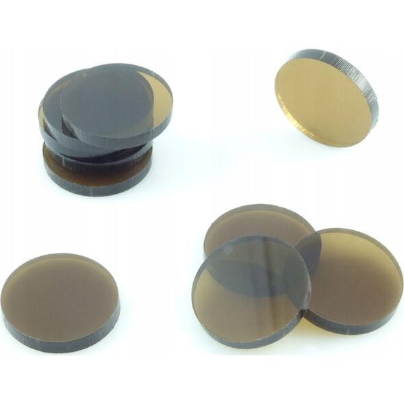 Crafters Crafters: Znaczniki akrylowe - Br±zowe okr±g³e (10)