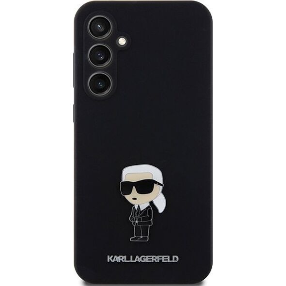 Karl Lagerfeld Etui Karl Lagerfeld KLHCS23FEMHKNPK Samsung Galaxy S23 FE Silicone Ikonik Metal Pin czarny/black