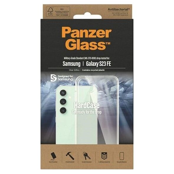 PanzerGlass PanzerGlass HardCase Samsung S23 FE S711 Antibacterial Military grade clear