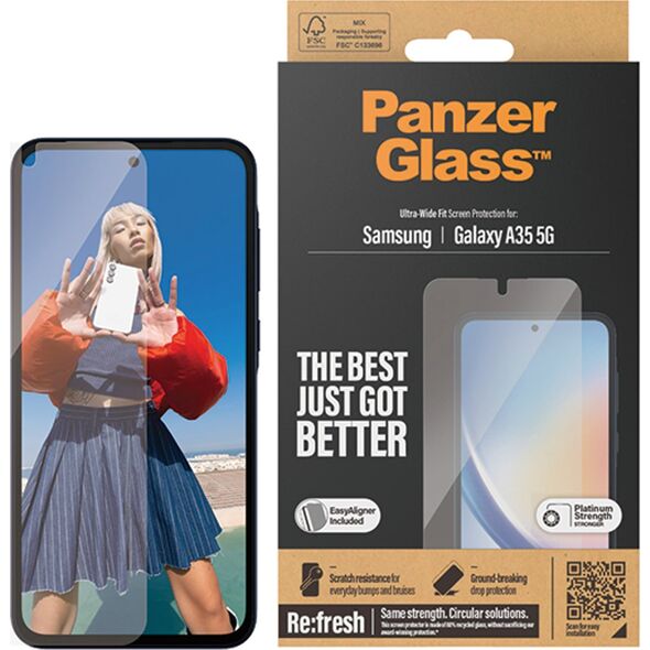 PanzerGlass PanzerGlass SP Galaxy A25 5G Privacy UWF m. Applikator