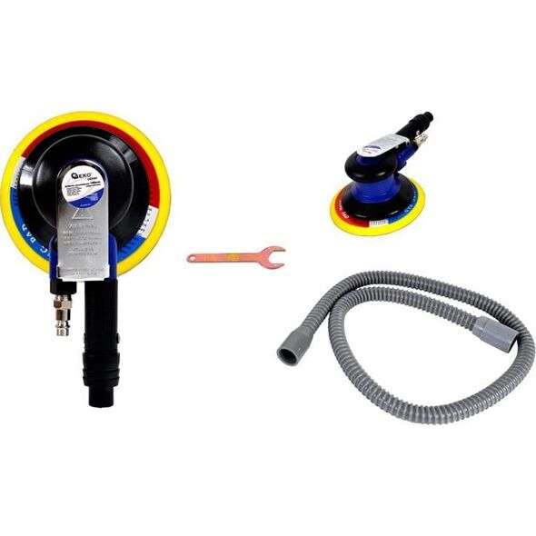 Szlifierka Geko Szlifierka pneumatyczna 150mm /odpył centralny/ PREMIUM (10/12)