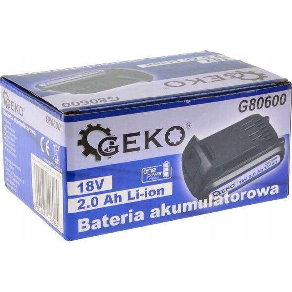 Geko Bateria akumulatorowa 18V 2.0 Ah Li-ion (20)