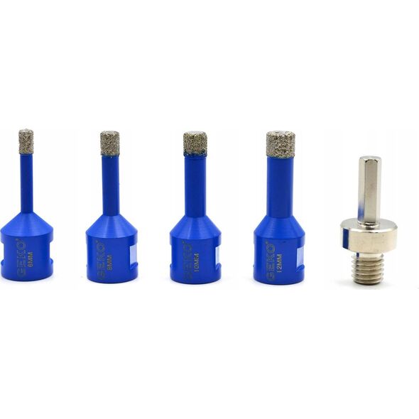 Geko Zestaw otwornic diamentowych 5el. 6-12mm (10)