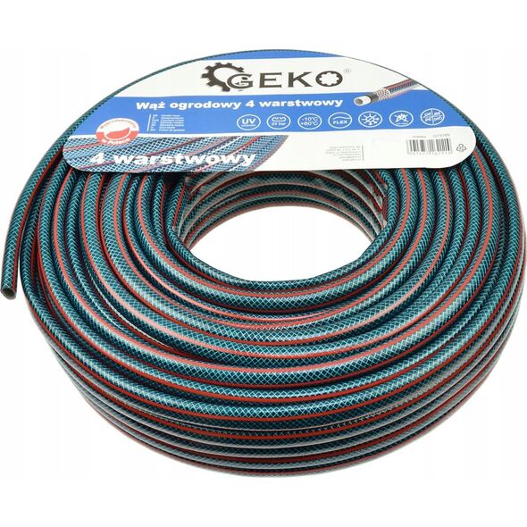 Geko Wąż ogrodowy 4 Warstwowy 1/2" 50m GEKO NEW (108)