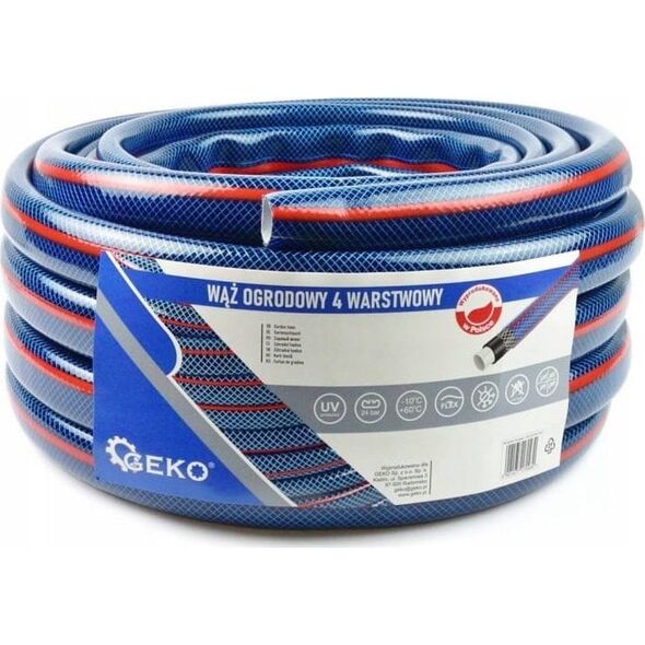 Geko Wąż ogrodowy 4 Warstwowy 1" 20m GEKO NEW (60)