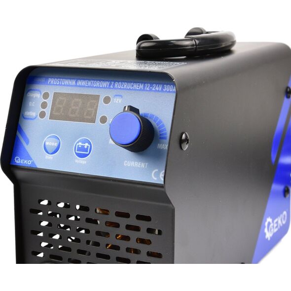 Geko Prostownik inwertorowy z rozruchem 12-24V 300A (1)