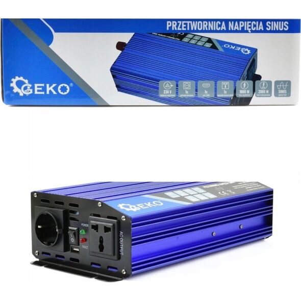 Przetwornica Geko Przetwornica napięcia SINUS 24V/230V 1000/2000W (4)