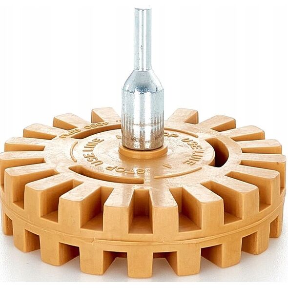 Geko Gumowy krążek do usuwania kleju + adapter (karbowany) (100)