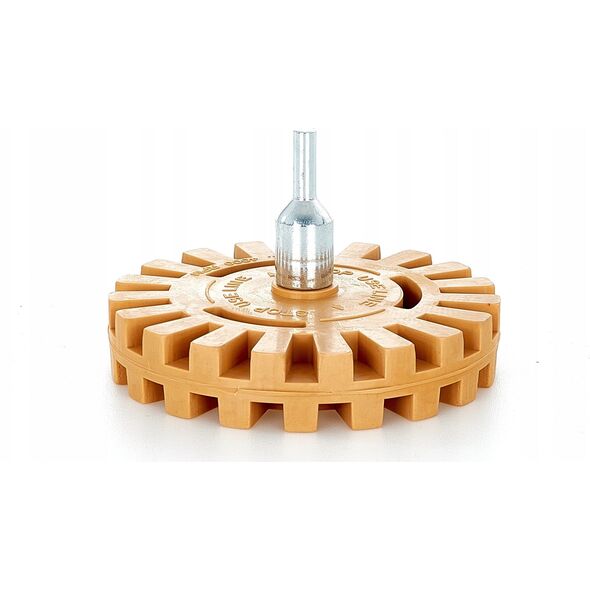 Geko Gumowy krążek do usuwania kleju + adapter (karbowany) (100)