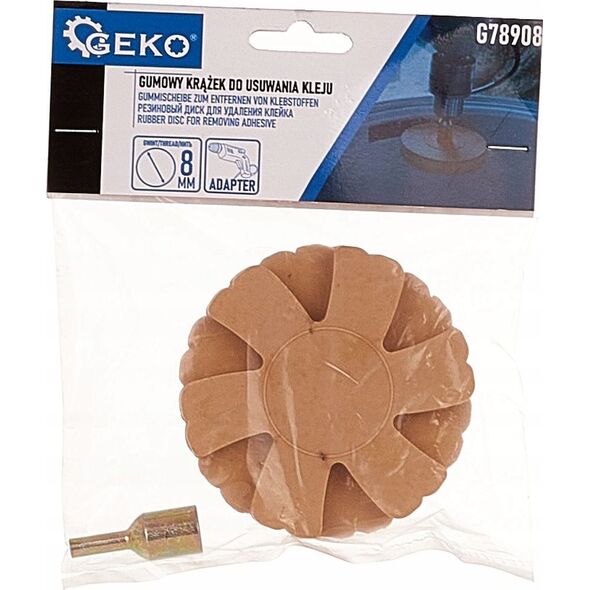 Geko Gumowy krążek do usuwania kleju + adapter (agresywny) (100)