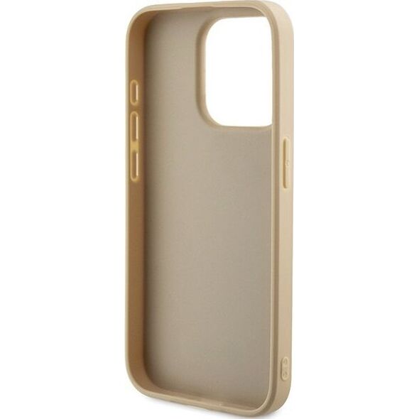 Guess Guess GUHCP14XPSAIRSD iPhone 14 Pro Max 6.7" złoty/gold hardcase Saffiano Iridescent Script