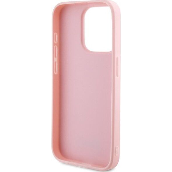 Guess Guess GUHCP14XPSAIRSP iPhone 14 Pro Max 6.7" różowy/pink hardcase Saffiano Iridescent Script