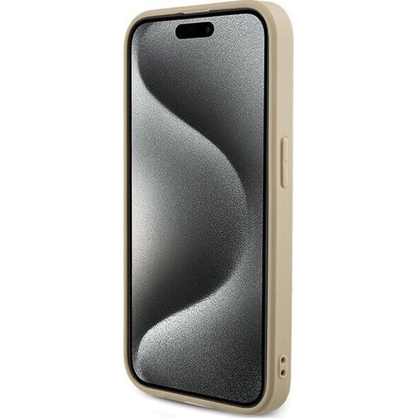 Guess Guess GUHCP15XPSAIRSD iPhone 15 Pro Max 6.7" złoty/gold hardcase Saffiano Iridescent Script